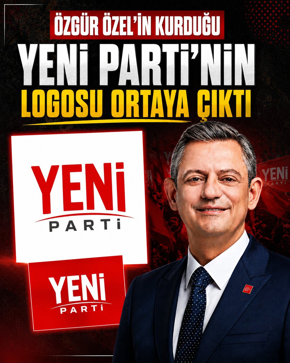 tvboluweb's tweet photo. Özgür Özel'in CHP'den istifa ederek kuruluş dilekçesini imzaladığı Yeni Parti'nin logosu ortaya çıktı.
https://t.co/YrIR3L60KZ
#yeniparti #özgürözel #iyiparti #sondakika #chp https://t.co/zLYbNBnLH6