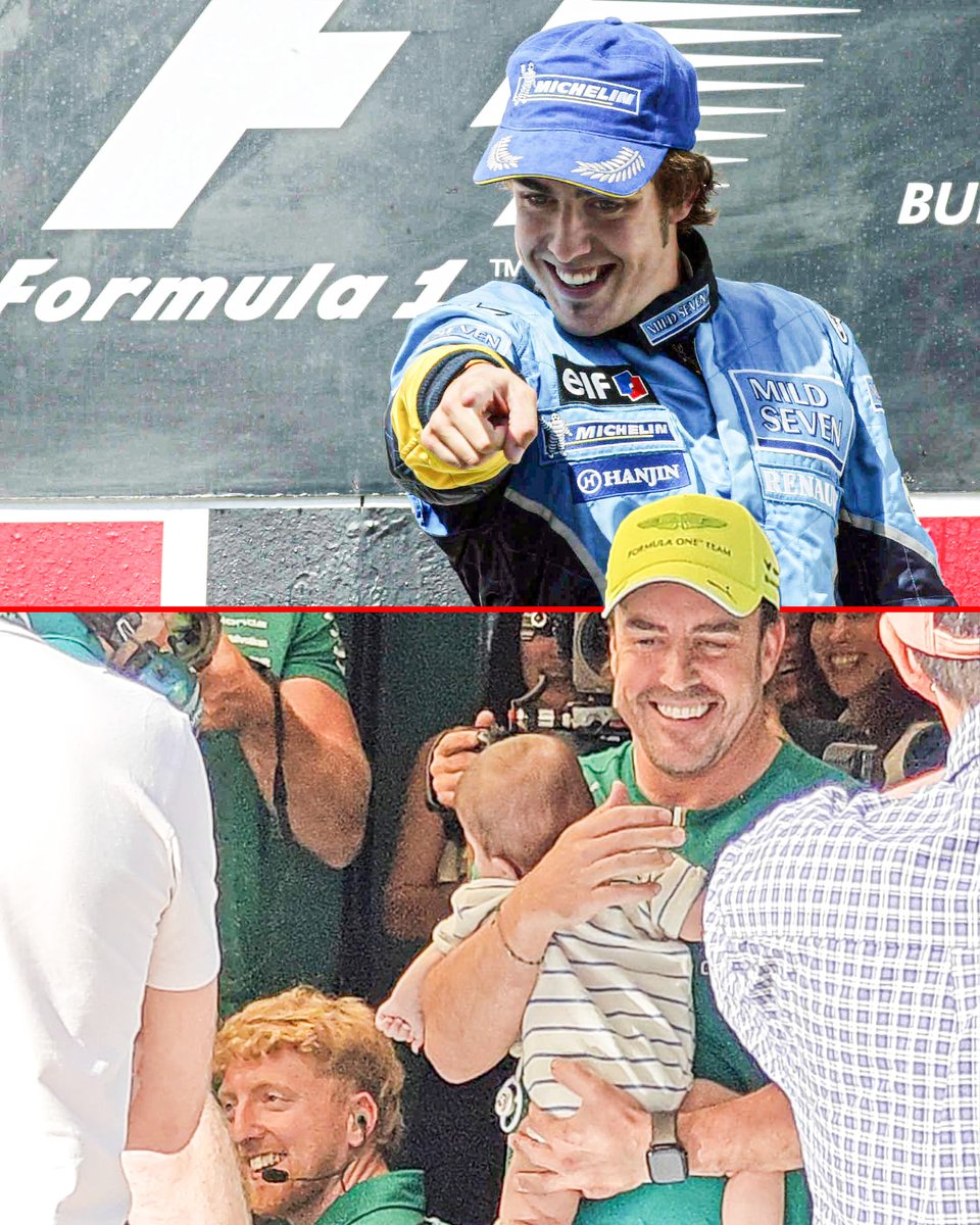 autosport's tweet photo. Fernando Alonso bringing his son to the track where he won his first F1 race in 2003 is a beautiful full circle moment ❤️ #HungarianGP

(via @DiSiCo30_872) https://t.co/xPAPogyfOr