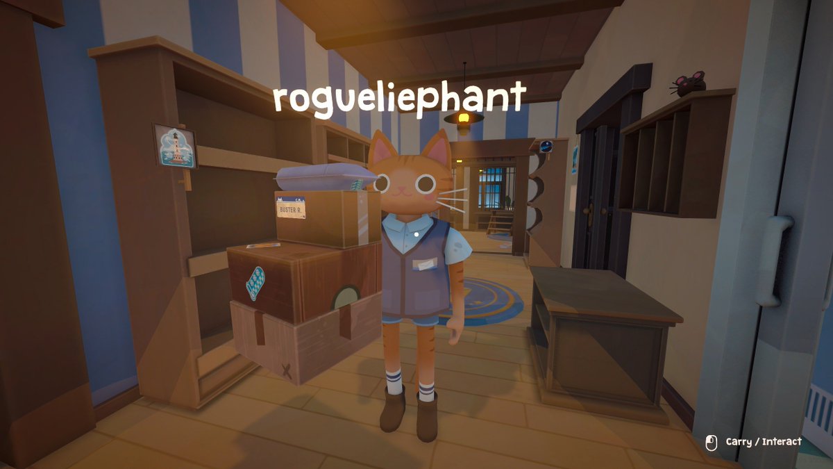 rogueliephant's tweet photo. Cozy Simulator games on a day off is fun #catmailco https://t.co/7tkxUWk2wA