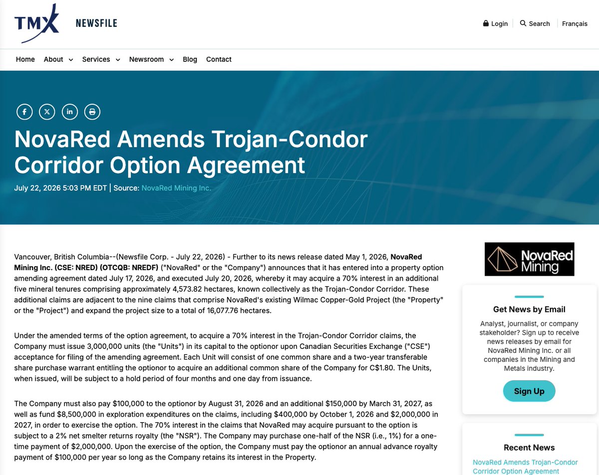 XfaaaX's tweet photo. 🔥 THE REAL NRED CATALYST IS C$8.5M IN EXPLORATION.
A larger connected corridor may improve geological testing. Scale matters only when capital and targeting follow.
#omegle #Stocks #IgniteTheOrange META NVDA INTC https://t.co/4G14CwGHUd