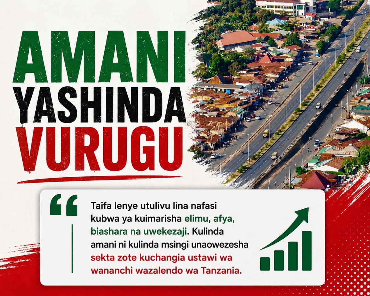 jakadhai's tweet photo. Peace encourages investment in people, businesses, and ideas that improve lives. #AmaniYashindaVurugu #TumekataaHarakatiZaVurugu Mustakabali Bila Machafuko https://t.co/QxqJ3vCusw