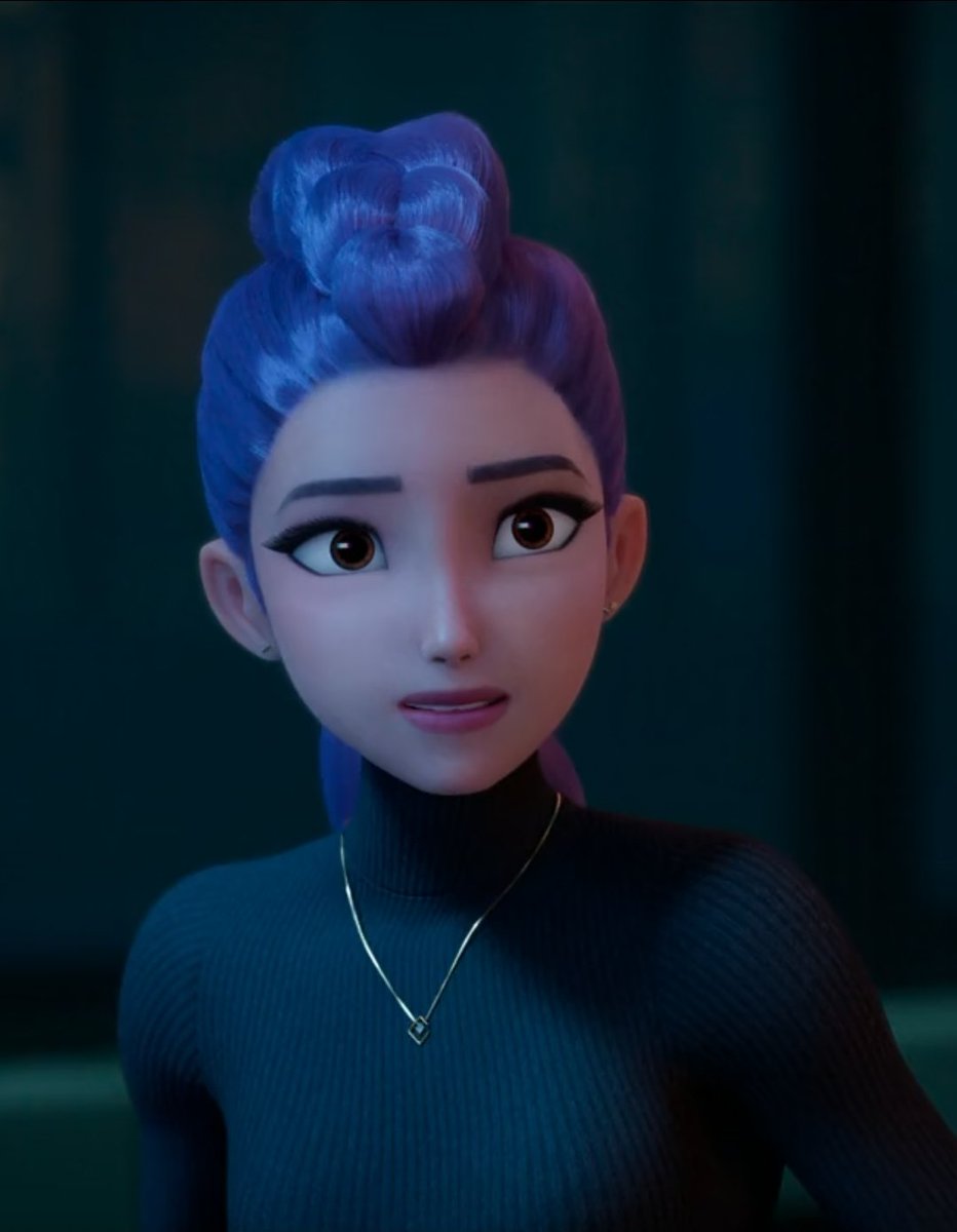 StarDontMiss's tweet photo. It is absolutely diabolical that we only saw Rumi's gray turtleneck jumper for only like FIVE SECONDS. she should've worn this during Free it's so niceee

also my GOD those biceps choke me pleas~ *ahem*

#KPOPDEMONHUNTERS https://t.co/IF09KEt1ak