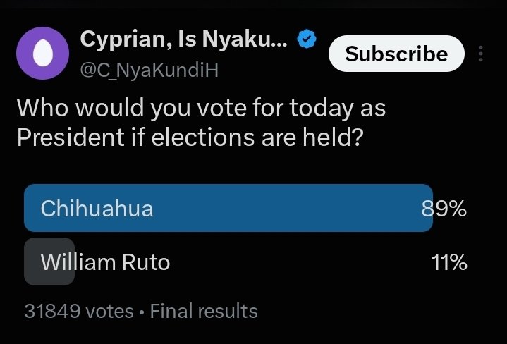 Pres_Chihuahua's tweet photo. @Dennis_Itumbi02 Iddi ot https://t.co/3DoPQl5jiw