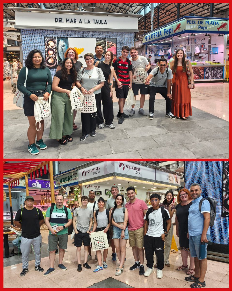 CNLReus's tweet photo. 📢 Una vuitantena d'alumnes del CNL de Reus visiten el Mercat Central i la Biblioteca per practicar el català

Els cursos del CNL promouen l'aprenentatge de la llengua a través d'activitats al territori

🔗 Llegeix la notícia: https://t.co/F34rJ2guA0

@MercatsdeReus @cpnlcat https://t.co/Vt2XLMsvvV