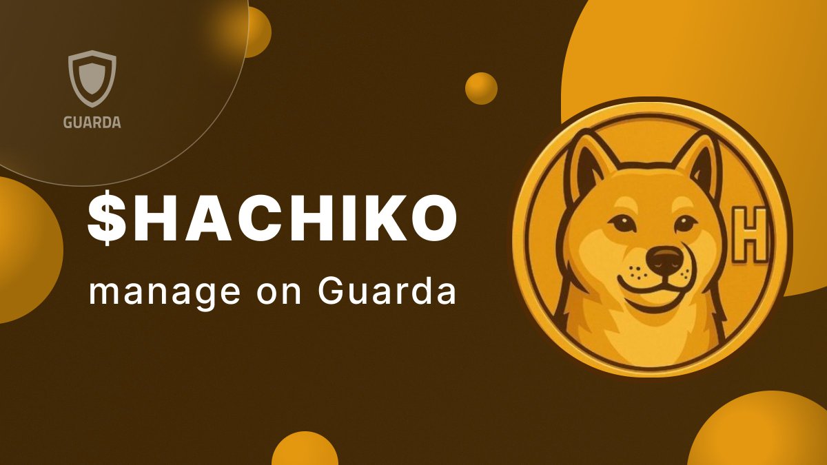 GuardaWallet's tweet photo. The $HACHIKO community has passed 10,000 holders 🐾

Ready to keep HACHIKO in your own wallet? 
With @GuardaWallet, you can store, send, receive, and manage #HACHIKO while staying in control of your private keys.

Start using HACHIKO in Guarda 🔗 https://t.co/9eRZLodKLC https://t.co/NTW59KvyeQ