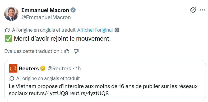 lafotaki's tweet photo. Pardon mais il est vraiment en train de se féliciter que la France soit une source d'inspiration pour une dictature communiste ?
C'est lunaire. https://t.co/QurKG3QWZA