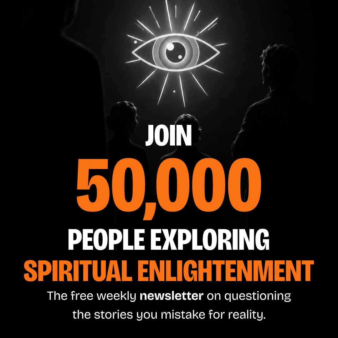 PracticEnlight's tweet photo. Join 50,000 people exploring spiritual enlightenment 🏛️

A free weekly newsletter for questioning the stories you mistake for reality.

One story a week, straight to your inbox