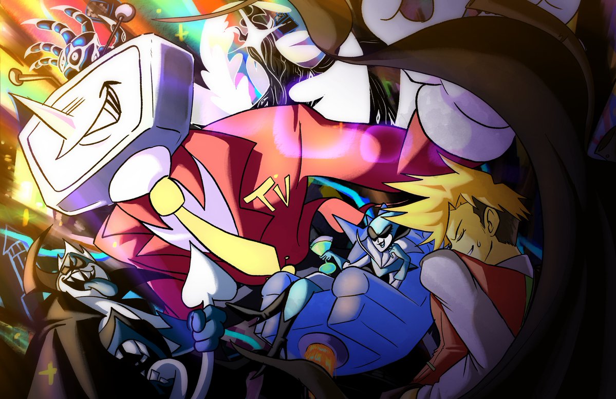 AARONPL15886005's tweet photo. The bosses have the best designs of all deltarune (especially Tenna). I plan to do another piece for the secret bosses too
#deltarune ㅤㅤㅤ https://t.co/r57qOKR2mU
