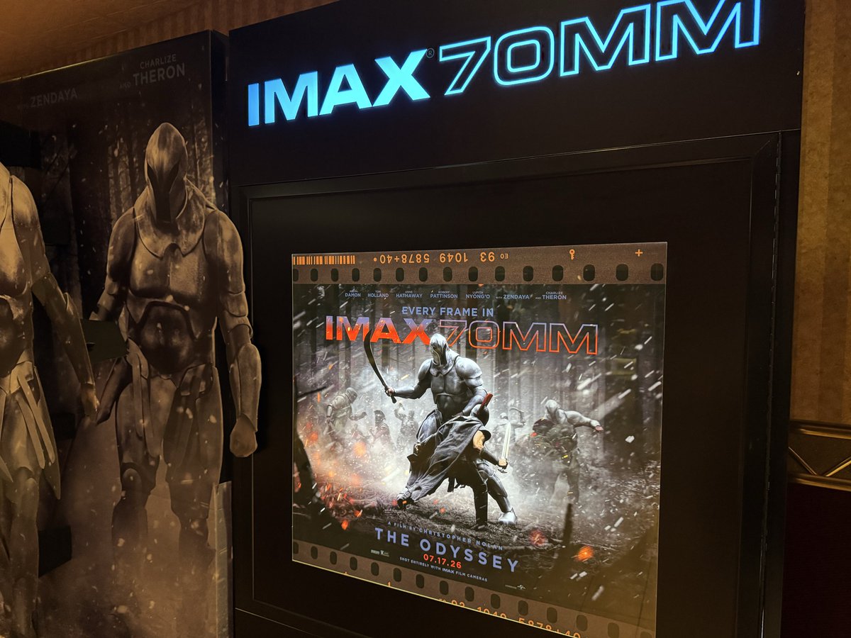 NickMatzke1's tweet photo. My experience seeing The Odyssey in true 70mm IMAX!!  ⬇️⬇️⬇️ https://t.co/4JabnmIBAS