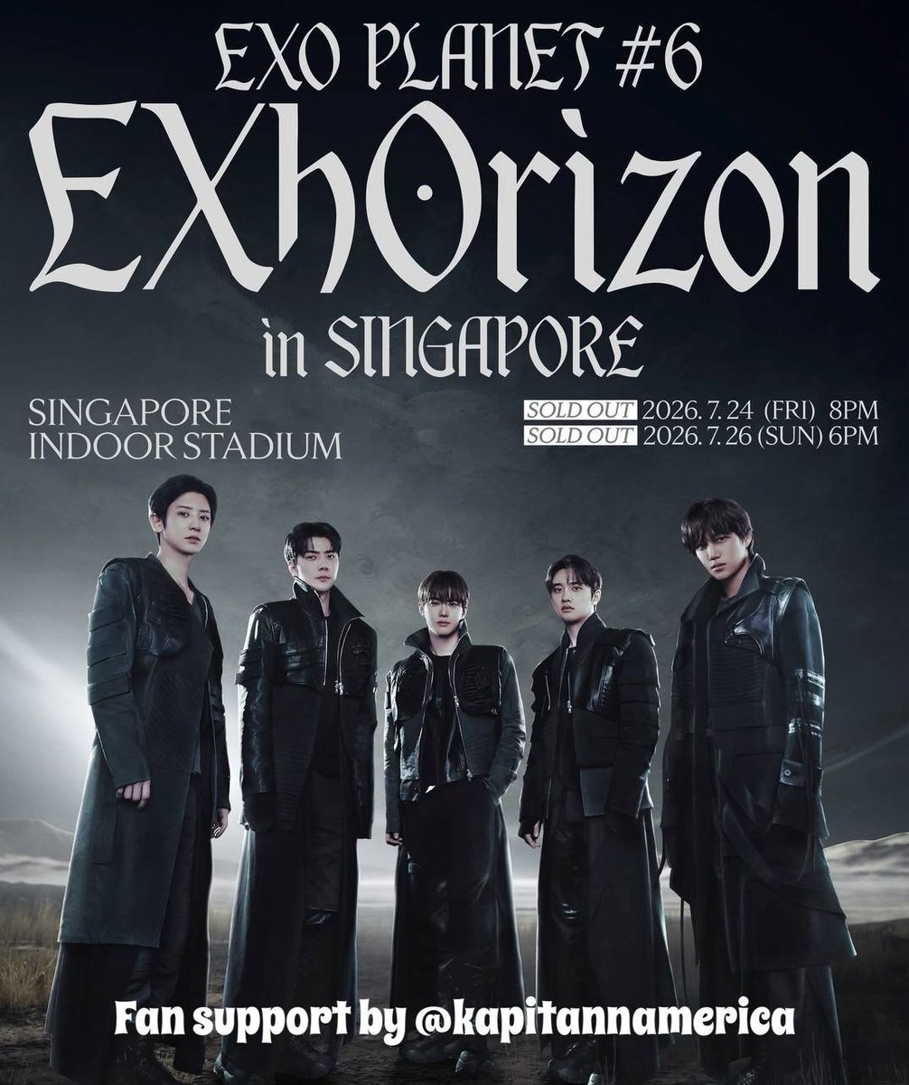 kapitannamerica's tweet photo. ✨️EXhOrizon in Singapore✨️

Fan support by @kapitannamerica
July 25 - Cafe One O
July 26 - Singapore Indoor Stadium
⏰️ TBA

Open for trades!
Repost &amp; likes are appreciated.

See you! 👑

#EXOinSingapore
#EXhOrizoninSG #EXOinSG #EXhOrizon_in_SG #EXOPLANET6 #EXO #엑소 https://t.co/BQUORXfx9Z