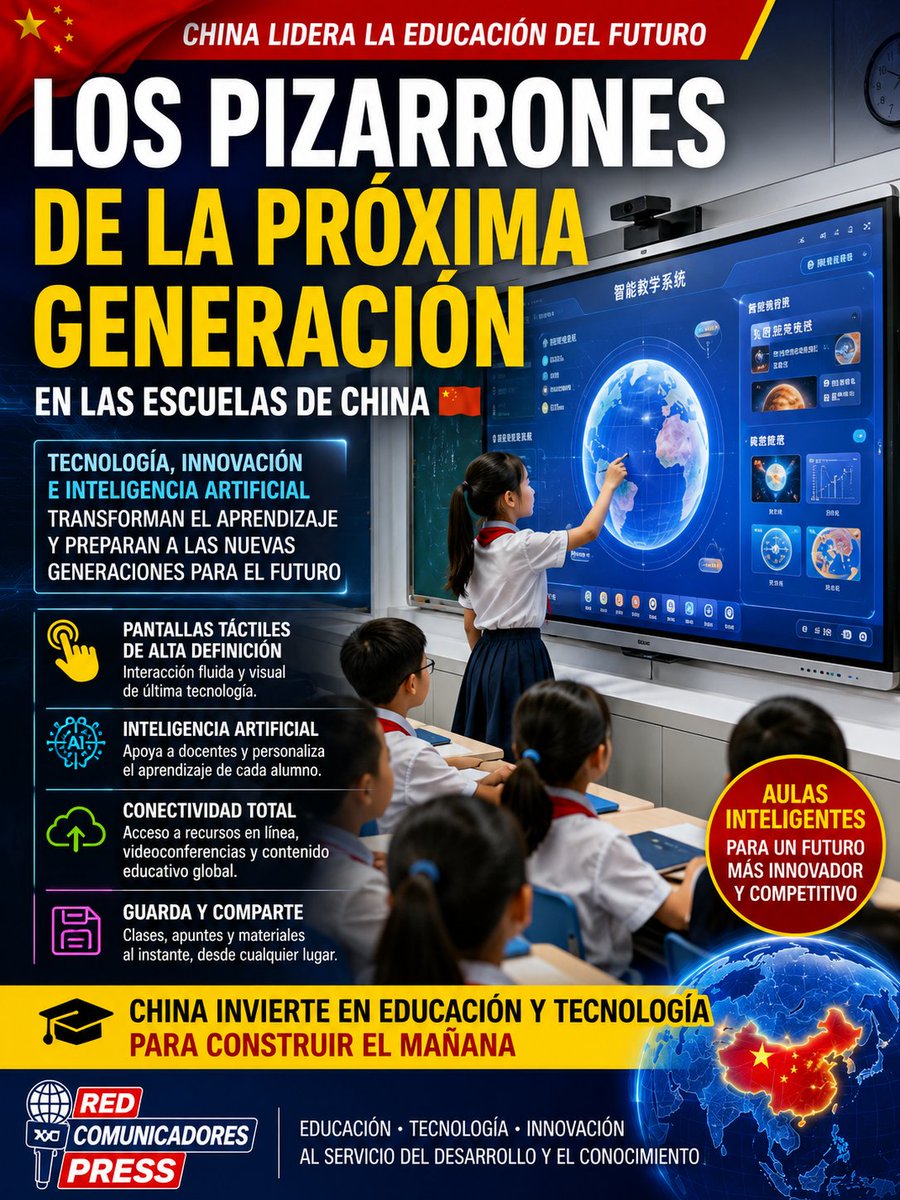 redcomunicador2's tweet photo. CHINA PRESENTA LOS PIZARRONES DE LA PRÓXIMA GENERACIÓN EN SUS ESCUELAS https://t.co/RFyQ86J0kH a través de @YouTube https://t.co/O294N5SGkp