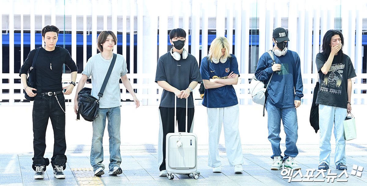 jooyeonsfan's tweet photo. xdinary heroes airport departure to taiwan today for ACON 2026! https://t.co/xtvN0zbfZE