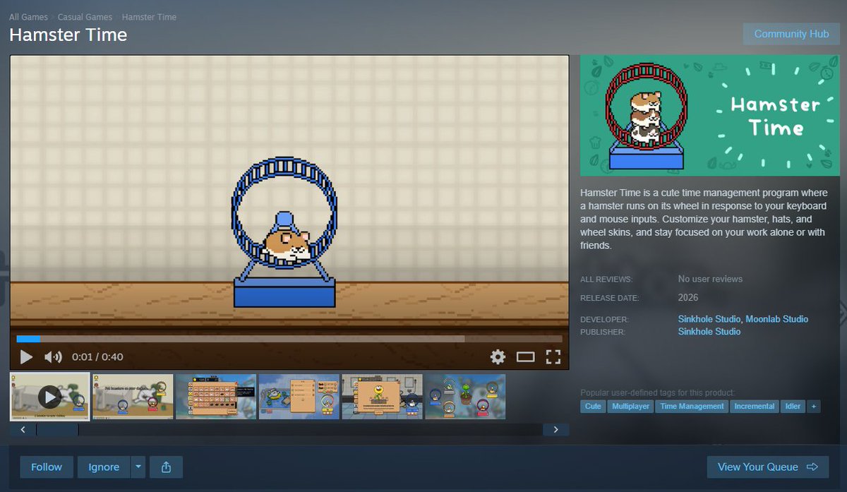 HamsterTimeGame's tweet photo. 🌻Store Page is Now Live!!!
 Wishlist Hamster Time and be the first to hear the latest news!

📍https://t.co/iFXnOUtdUV https://t.co/TLDzNiuFT7
