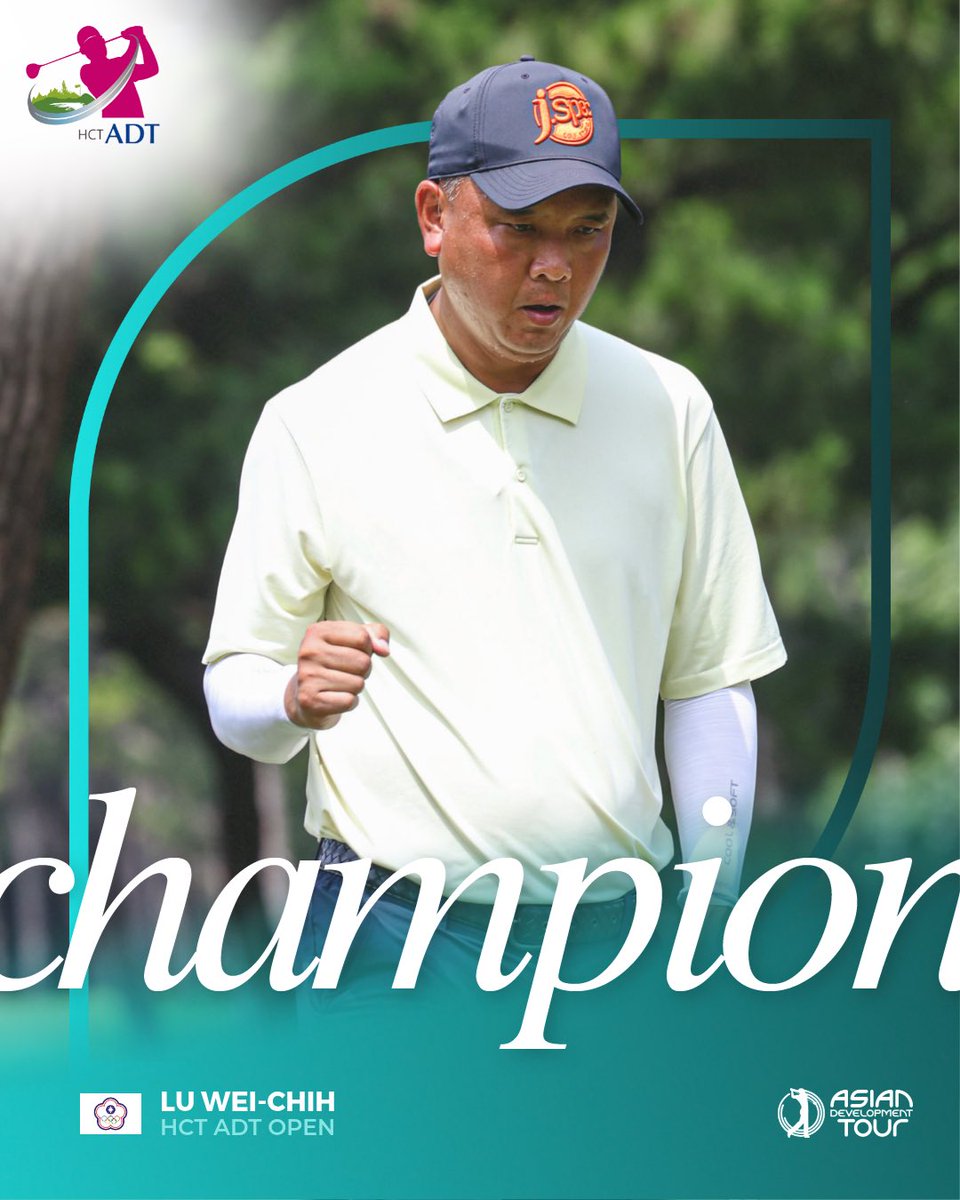 ADT_golf's tweet photo. Lu Wei-chih wins the inaugural HCT ADT Open 🏆 https://t.co/E1OsCucfA9