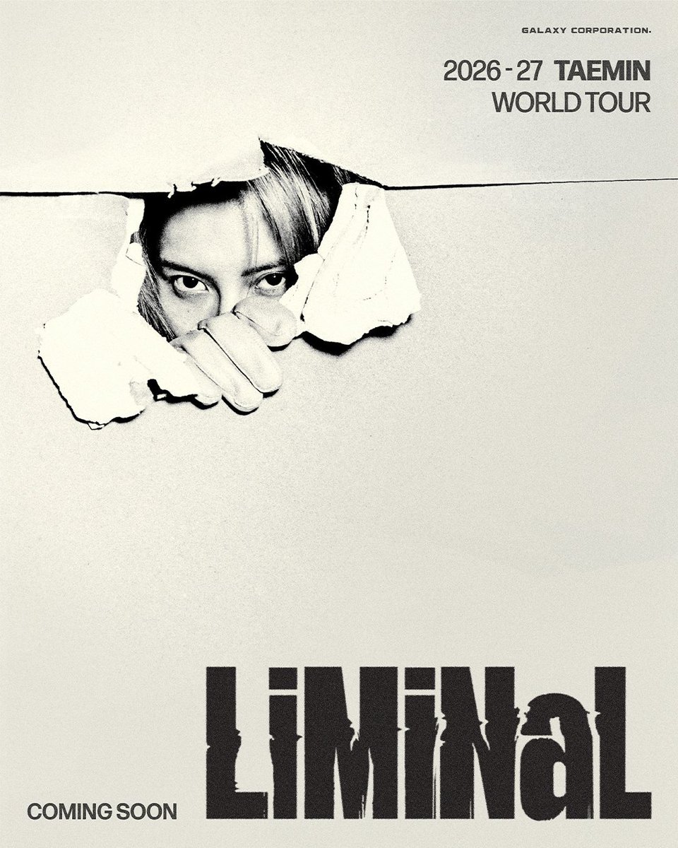 Shinee_Fan_Base's tweet photo. #TAEMIN Announces [LiMiNaL], a Large-Scale World Tour Marking a New Chapter in His Evolution as an Artist 

📰: The title of this world tour, [LiMiNaL], originates from the Latin word Limen (meaning "threshold" or "boundary"). It carries a profound message: "A threshold is not the end, but the moment a new transformation begins." This hints that Taemin will fully express on stage a journey of growth and evolution, moving beyond the title of a K-pop artist to establish himself as a true, irreplaceable.

His agency, Galaxy Corporation, stated, "Along with the release of the new album, we have confirmed a large-scale world tour to meet fans around the globe."

🔗https://t.co/Sr5OVzIHMZ