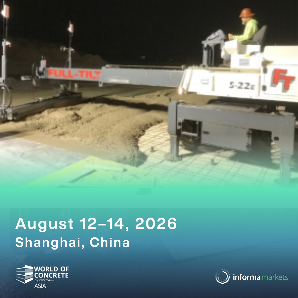 WOC_Asia's tweet photo. ⚙️Why is laser screeding changing industrial flooring?

Because just a few millimeters can affect AGVs and warehouse efficiency and safety.

🔍 From equipment to inspection — all in Shanghai, Aug 12-14.

#WOCAsia2026 #LaserScreed #SuperflatFloor #FlooringConstruction https://t.co/WKVZq9PeVT