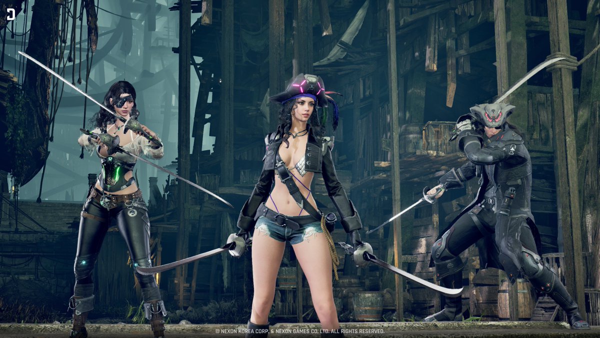 FirstDescendant's tweet photo. 😎Set sail in style, Descendants.  
The Notorious Challenger and Iron Admiral skins, inspired by Black Roger, are now available in-game. Choose your favorite pirate look and take on the battlefield. https://t.co/no648NT3Ca