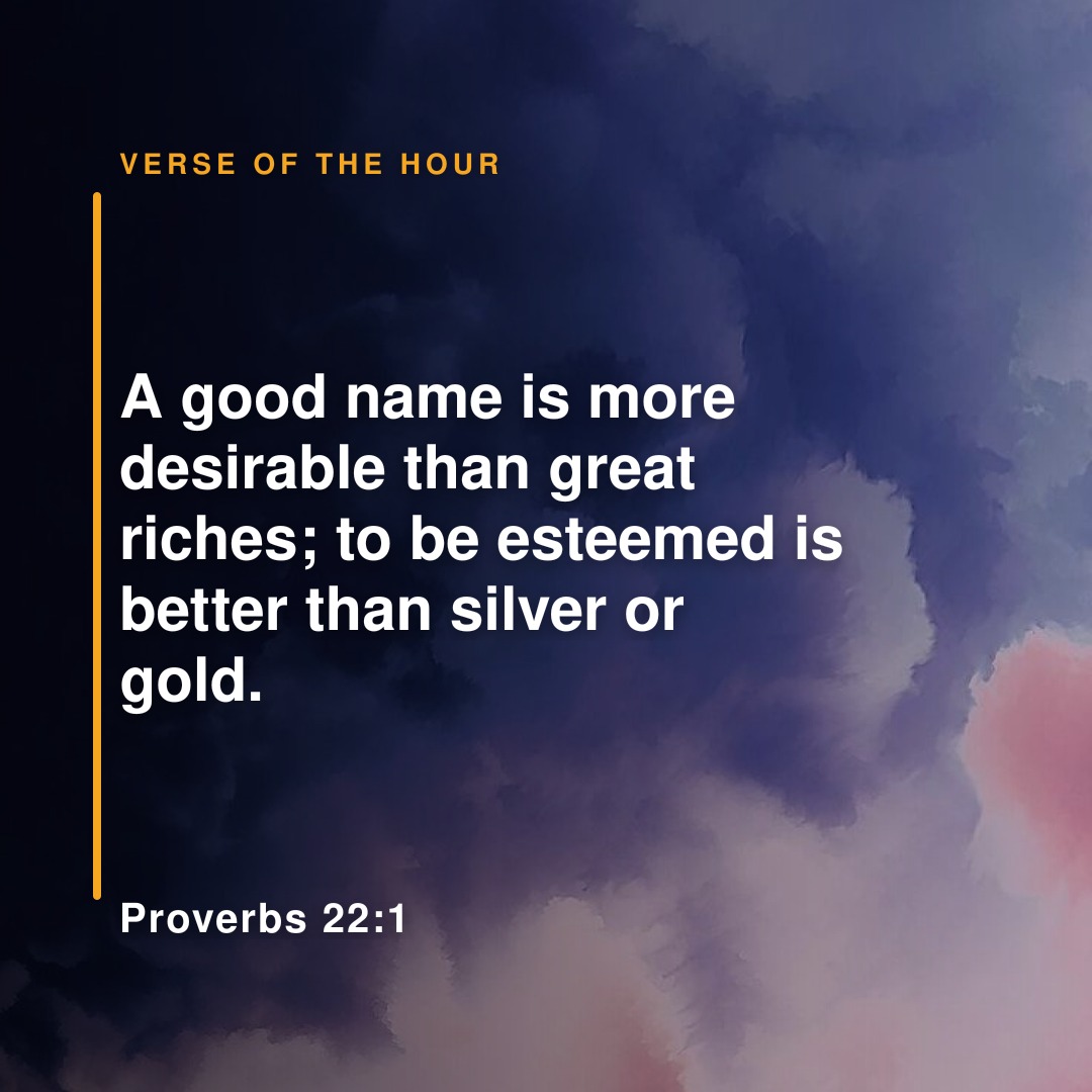 BibleHourApp's tweet photo. A good name is more desirable than great riches; to be esteemed is better than silver or gold.
Proverbs 22:1
#Proverbs #Proverbs22 #Proverbs221 #BibleVerse #Bible #Faith #Jesus #BibleHour https://t.co/ZWTWjxMRnJ