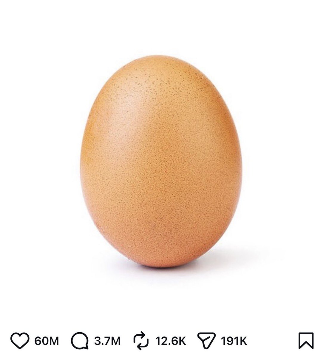Amritpal70100's tweet photo. @smitaprakash this plain egg just hit 60M likes doing absolutely nothing.

Modi’s midnight selfie got 12M and you called it ‘innovative and effective’.

So tell us — is this egg also innovative and effective? https://t.co/Dk4Df1U3sY