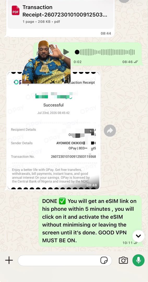 SWD24434's tweet photo. Good Morning twitter 🎟️

Esim Sorted✅

eSIM AVAILABLE 🚥 No monthly fees🛜
Numbers for any country available!..
Dedicated +1 US number included

iOS &amp; Android compatible!
Monthly-yearly and lifetime✅ https://t.co/DKXVtTv58E