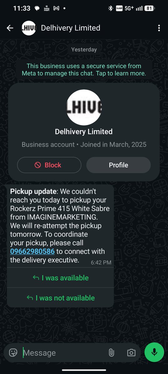 harsh79684's tweet photo. Shame on @boat and @Delhivery. During my warranty claim, your courier falsely marked "No one available" while I was waiting. pickup was cancelled, I had to regenerate the request and still delayed. I can't keep wasting days because of you. Resolve Ticket #68005647 immediately. https://t.co/AVfybJS8qg