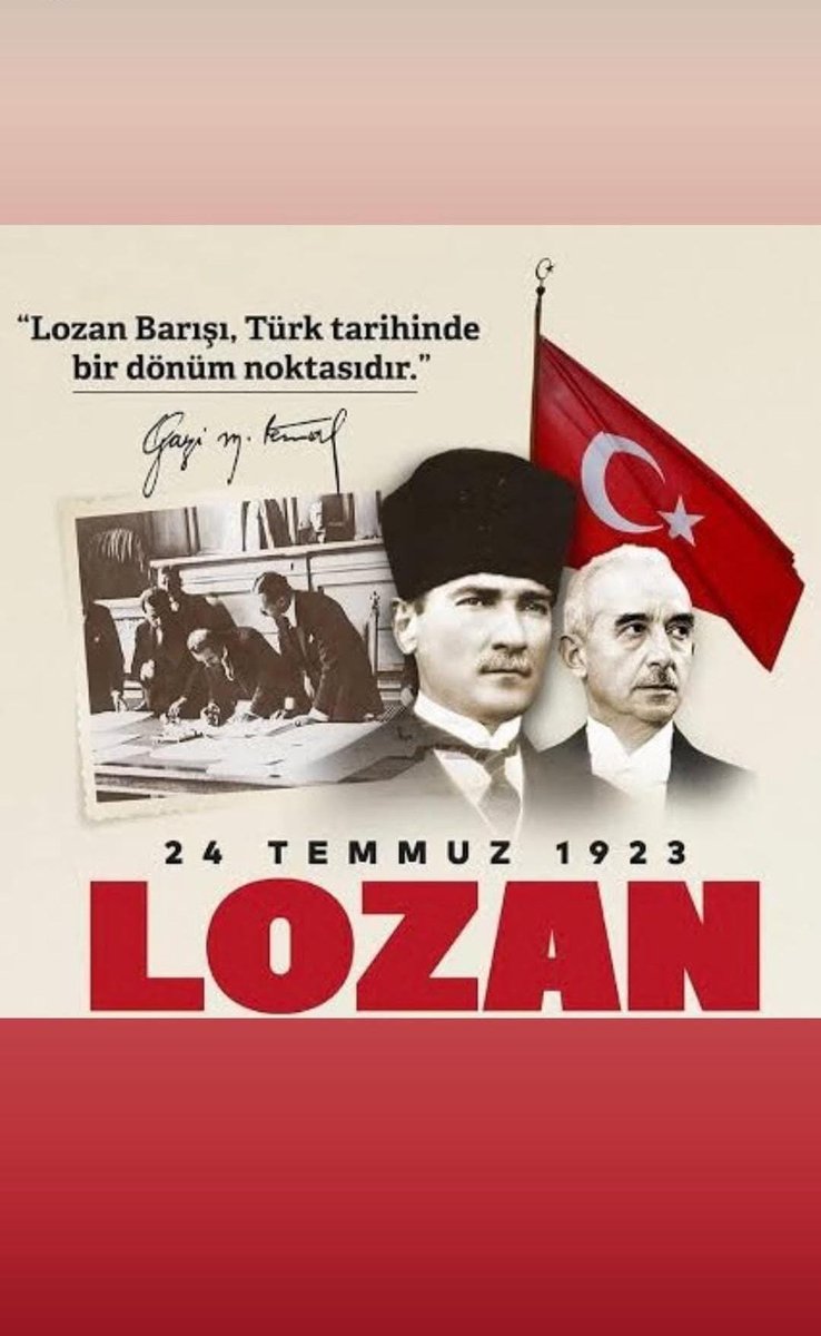 TMH1923's tweet photo. "Lozan Barışı, Türk tarihinde bir dönüm noktasıdır" - Gazi Mustafa Kemal ATATÜRK #Atatürk #GaziMustafaKemal #GaziMustafaKemalAtatürk #lozan #lozanbarışantlaşması #türk #türktarihi #24Temmuz1923 https://t.co/gZUUFt1Rwx