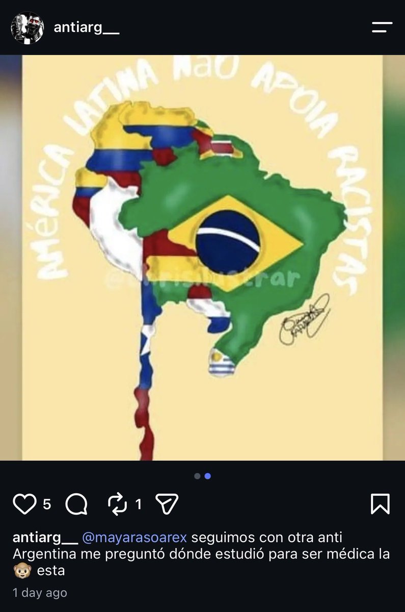 laustfbr's tweet photo. @novistadormepa @Inorganico22 @usdtermo Comentarios e imágenes como estas son miles, principalmente de países hermanos que creen que nosotros mismos nos excluimos de Latinoamérica por mensajes así, lo de los judíos no lo niego pero no es la única razon ni la más importante de todo esto. Es una bola de nieve esto. https://t.co/mWs0qdRmYW