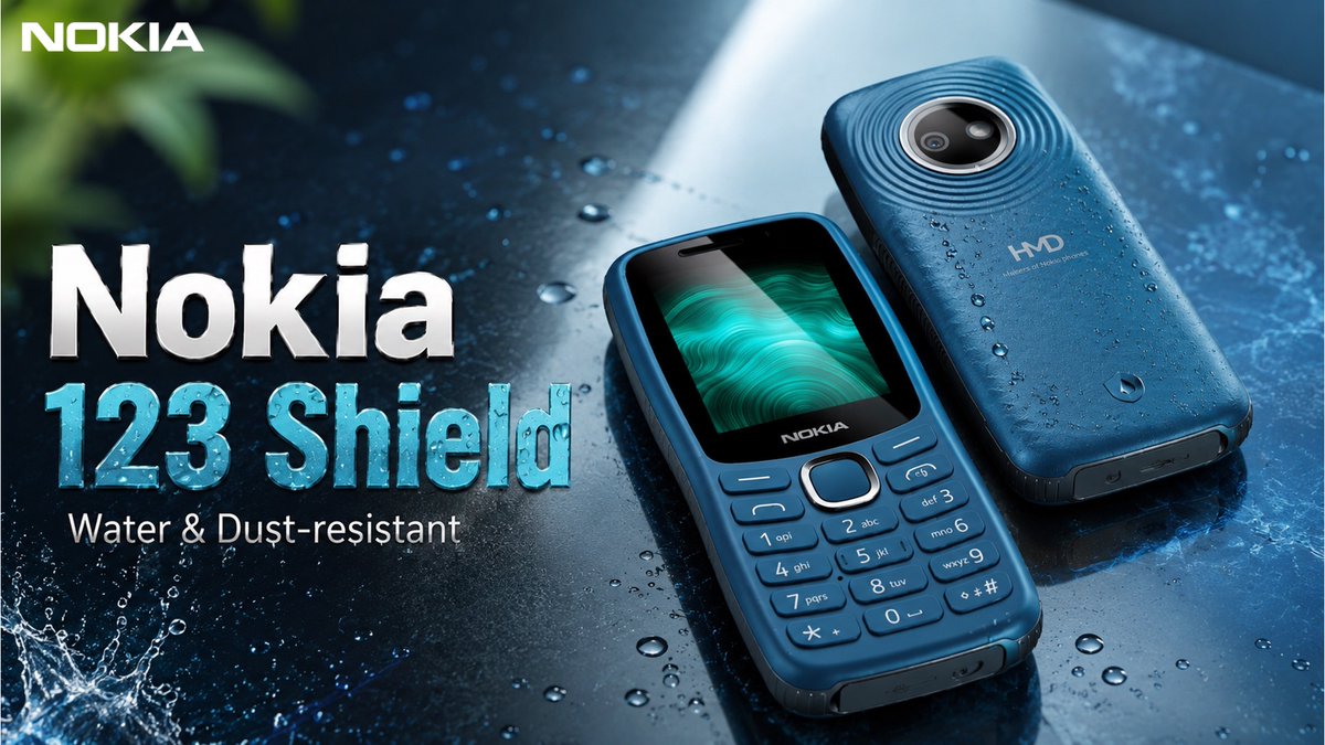 Gizdigits's tweet photo. Nokia 123 Shield Launched with IP65 Protection, 19-Day Battery Life, and USB Type-C Charging | #Nokia123Shield #Nokia #HMD #HmdGlobal #TechSoleBlog #HmdNokia123Shield #NokiaPhone https://t.co/ROfIBQoT41