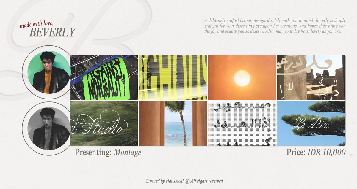claussical's tweet photo. ★ ... / #bealanja — please help me to repost? thank you so much! <3

Introducing Montage—a collection of cinematic moodboard layout featuring Jaehyun Jung where quiet elegance and timeless details come together.

✦ Made with love, always. https://t.co/d1pGp0jj1J