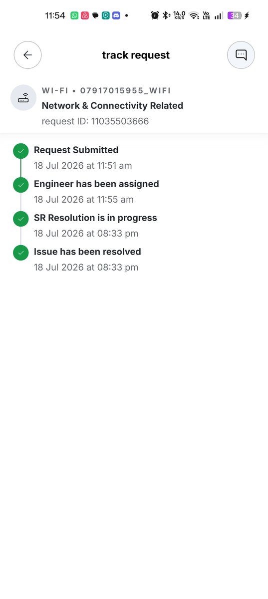 ArthHMehta3's tweet photo. Utterly rubbish service by Airtel wifi! @airtelindia

Our wifi was down for a day so when we registered a request, the guy came and said that the only thing we can do is to change to airfibre. 

Continued 👇🏻 https://t.co/MN34tcnB1g