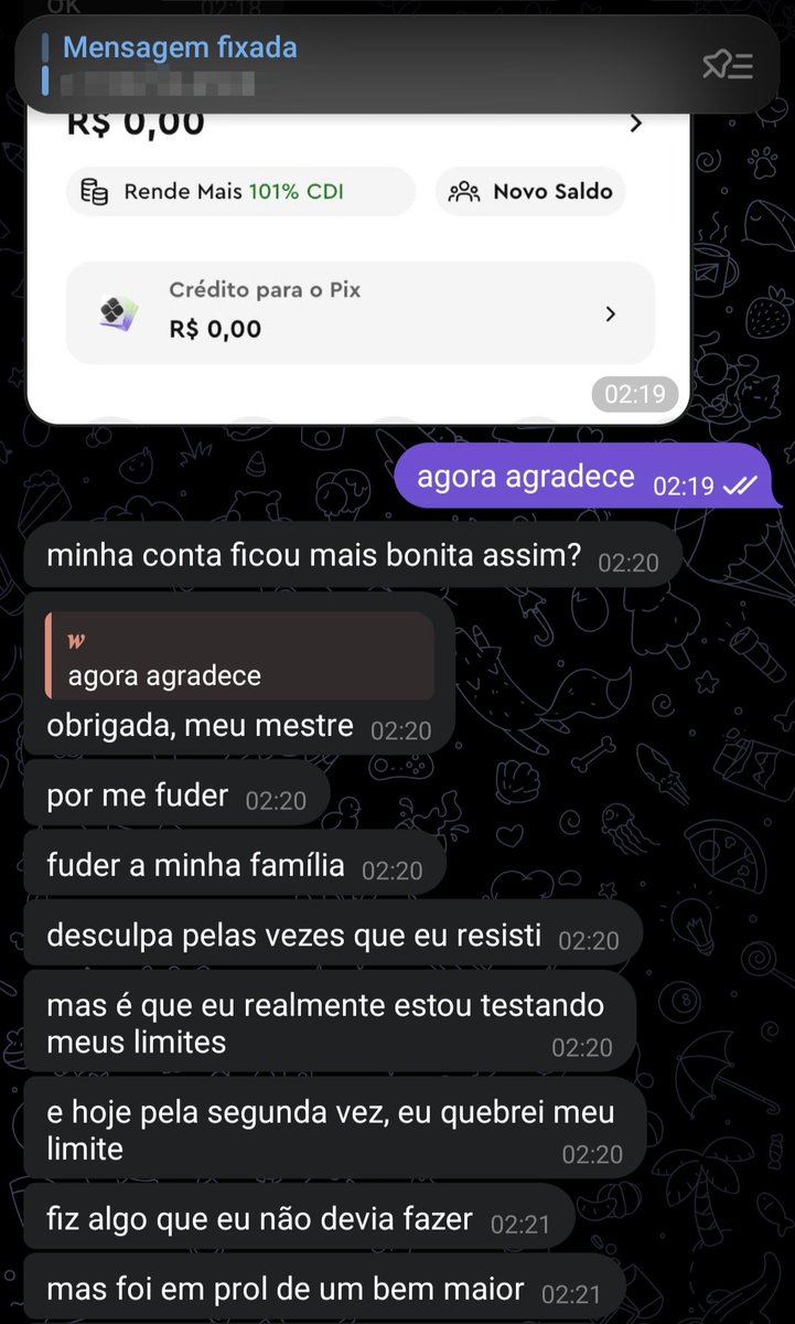 masterwel_'s tweet photo. Burrinha tekadinha sempre vem na madruga com o propósito de nao perder muito, mas ela sabe q aqui ela acorda zerada, vem sabendo que eu faço um estrago na mente e principalmente na carteira dela, putinha trouxa se arrepende, mas satisfeita ao mesmo tempo por ter sido útil. 🤣🔥🤑

#Findom #CashMaster #AlphaMale