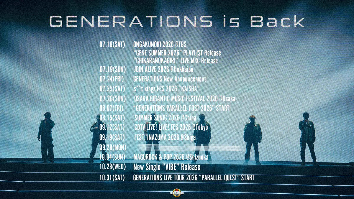 GENERATIONS on X: 