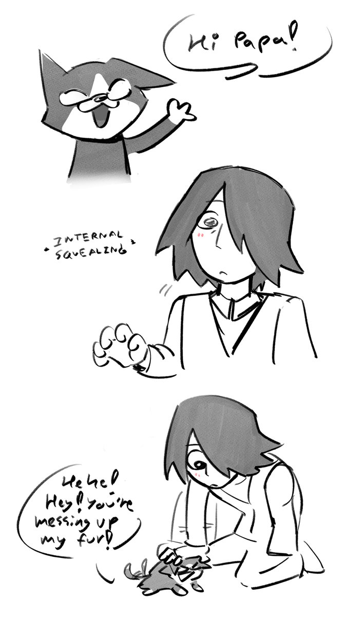 yaboiBEANS13's tweet photo. he'd have cuteness aggression w/ sarada cuz thats his lil kitty https://t.co/57hnvUWRJT