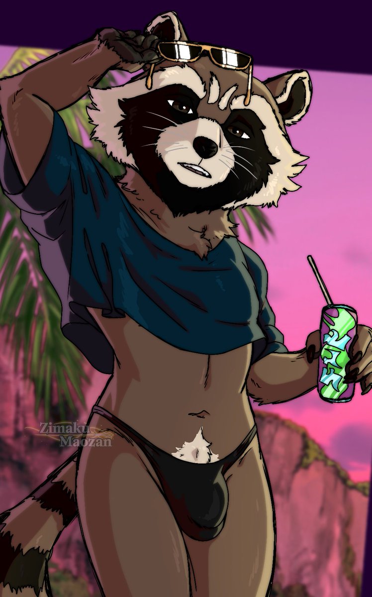 ZimakuM's tweet photo. We got Rocket Raccoon before GTA 6
⚠️ SUGGESTIVE ART ⚠️ 
EXTRA ALTS BELOW THREAD 👇🧵 
#furry #furryart #rocketraccoon https://t.co/ajq3mJnxla
