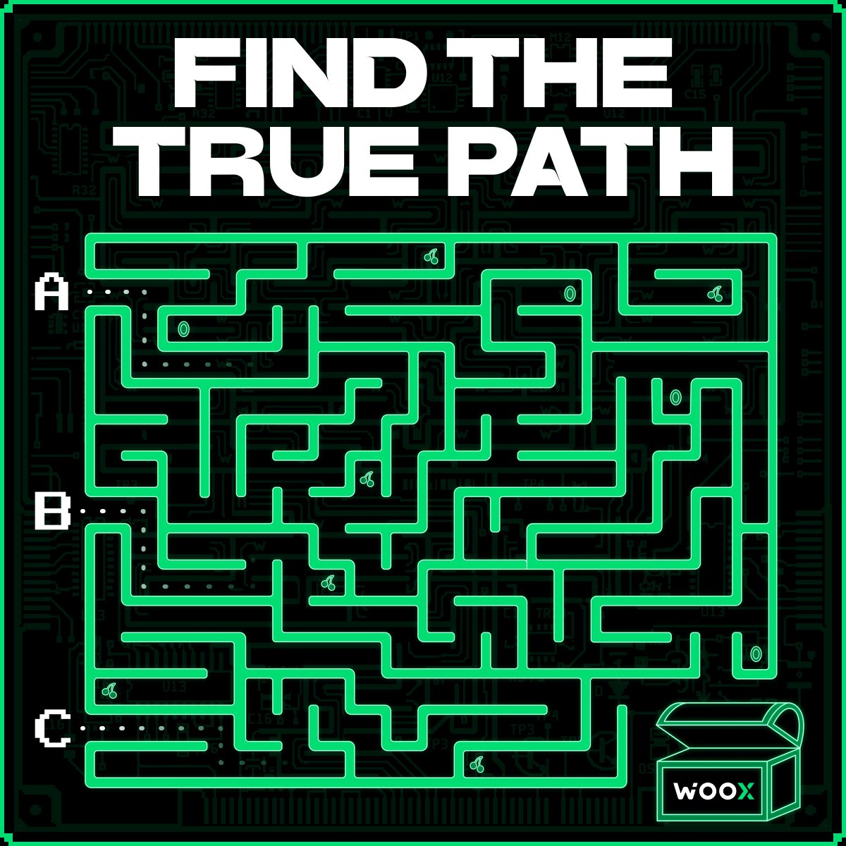 _WOO_X's tweet photo. 🚀 WOO X Weekly Trivia: Week 1! 🚀
Can you find the correct path to the WOO X moon? 🧑🚀🌕 Which number leads to the destination? 🏁

🎁 Prize: 50 USDT Futures Credits to be shared among 5 lucky winners!

To Enter: 
1️⃣ Follow @_WOO_X & RT this post 
2️⃣ Tag 3 frens 👥 
3️⃣ Comment your answer + your WOO X UID below! 👇
Let's go! 🏁 #WOOX #CryptoTrivia #Giveaway