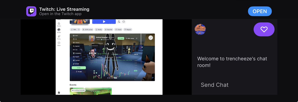 Vert_xbt's tweet photo. Proof of stream.

Leaving it on to see who stumbles onto it

We’re currently in the crypto channel 

Current mc 18k

https://t.co/lsD7rqqdVj https://t.co/B30biO8xl8