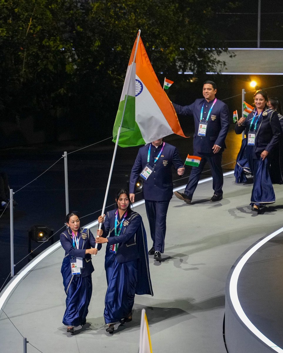 VPIndia's tweet photo. I extend my heartiest wishes to every member of the Indian contingent who are at the Commonwealth #Glasgow2026 Games. 

May our athletes display unwavering determination, exceptional skill and the true spirit of sportsmanship as they strive to make the nation proud. 

Wishing them great success in every event.