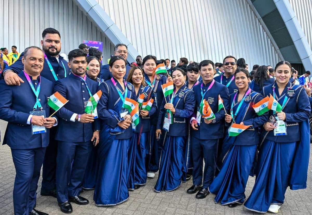 VPIndia's tweet photo. I extend my heartiest wishes to every member of the Indian contingent who are at the Commonwealth #Glasgow2026 Games. 

May our athletes display unwavering determination, exceptional skill and the true spirit of sportsmanship as they strive to make the nation proud. 

Wishing them great success in every event.