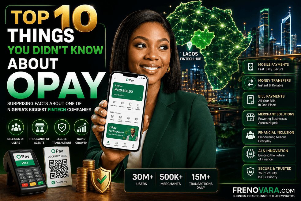 frenovara's tweet photo. https://t.co/gXaPIVl6JG 10 things you didn't know about @OPay_NG @FinTech_Futures @Fintech03 #FinancingForDevelopment #FinancialLiteracy #FinancialMarkets #BUSINESSTIME #business #innovation https://t.co/NaYotTa9Sv