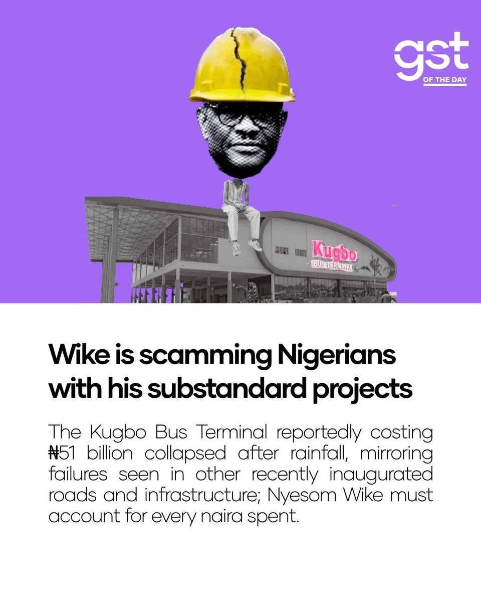 wearegst's tweet photo. This is Wike's legacy https://t.co/oaiksJAtNT
