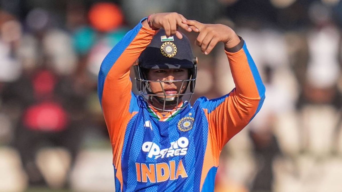 cricdotcric's tweet photo. 🇮🇳 Vaibhav Sooryavanshi is 15 years old and he just outran Sachin Tendulkar's youth.

18 balls to a maiden T20I fifty against Zimbabwe — 4 fours, 4 sixes, the fastest half-century by a teenager for any full-member nation. Out next ball, because apparently subtlety wasn't in the contract.

15 years, 118 days old. Can't legally drive yet. Can already end a bowling attack's afternoon. 🔥
