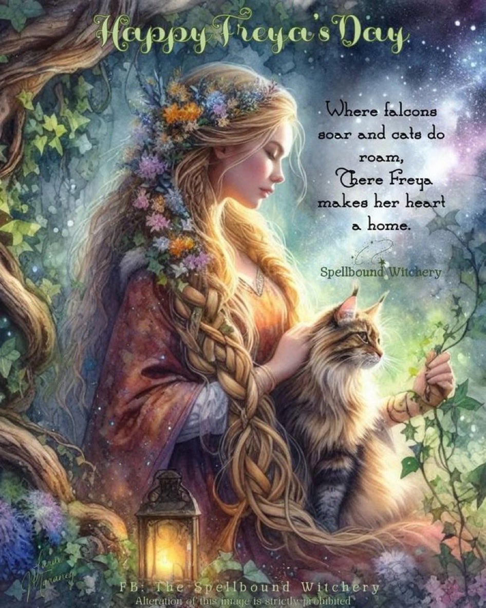 bbbsteve's tweet photo. #Freyaday. @JazzJane  @Godstorm89  @witchwalk @suziejane3579 @deannajudd70 @masquith69 @aklover7777 Freya day blessings to you all. May the Goddess keep you all safe and bring only good into your lives. BB. https://t.co/zwcn09VQnC