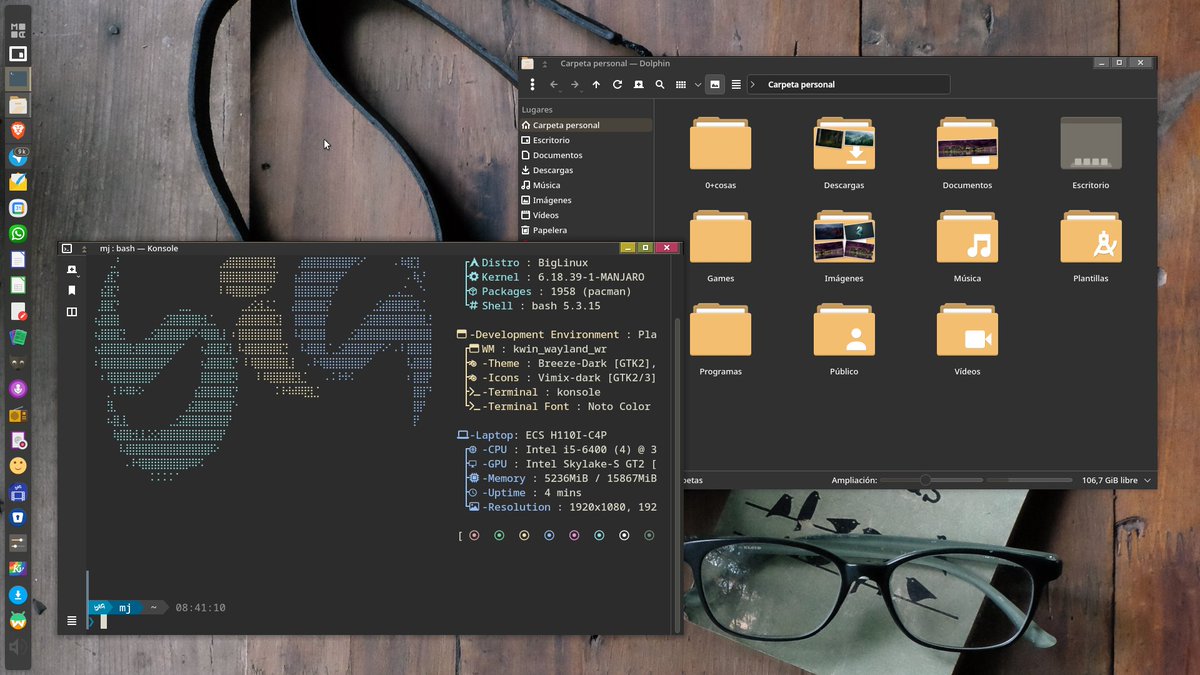 max3wer's tweet photo. Les deseo que pasen un feliz y tranquilo #ViernesDeEscritorio , hoy voy con #BigLinux #KDEPlasma #KDE-Plasma #GNU/Linux #GNULinux https://t.co/Y4kPgPyu2n