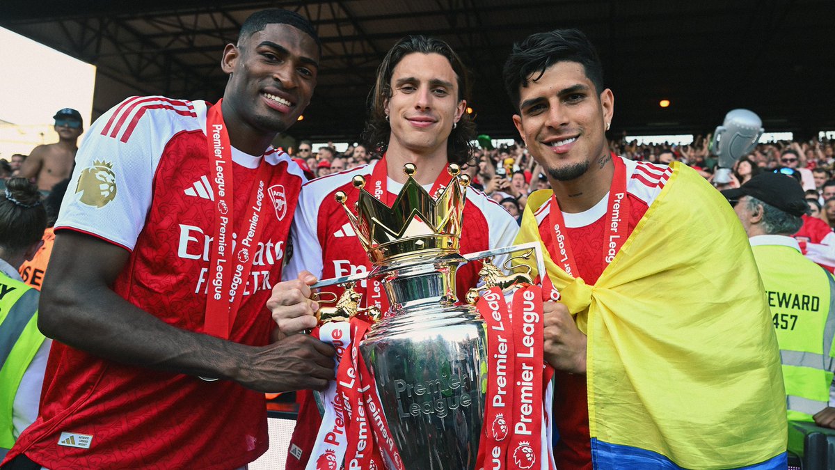 Arsenal's tweet photo. One year of Cristhian Mosquera at The Arsenal ❤️ https://t.co/X4vhxa58Yb