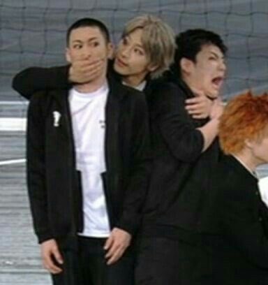 osamuriins's tweet photo. I love the haikyuu stageplay js bcs we get images like this https://t.co/Y8uyRaqUQ2