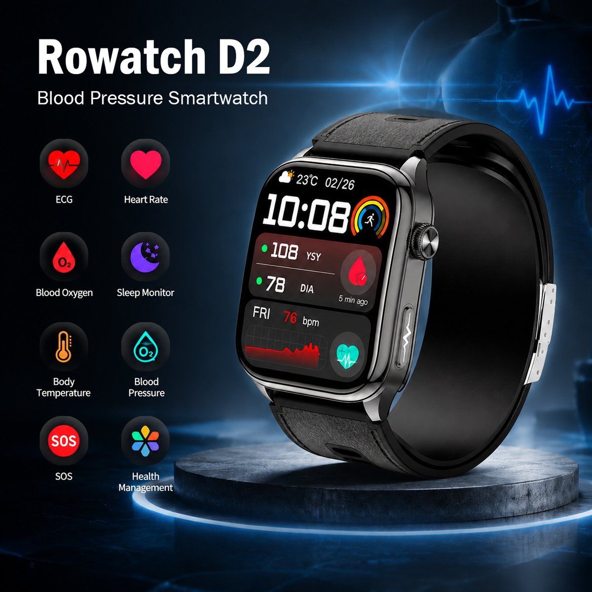 Rogbid_Official's tweet photo. 🩺 #RogbidRowatchD2 tracks blood pressure more accurately with all-around health monitoring. Smart protection for every heartbeat. ❤️⌚⚡
Buy Now: https://t.co/v0X4VHCTma
#Rogbid #health #smarthealth #bloodpressure #fitness #HealthTech #sports #fashion #fypシ゚ https://t.co/ajcr19Cenu