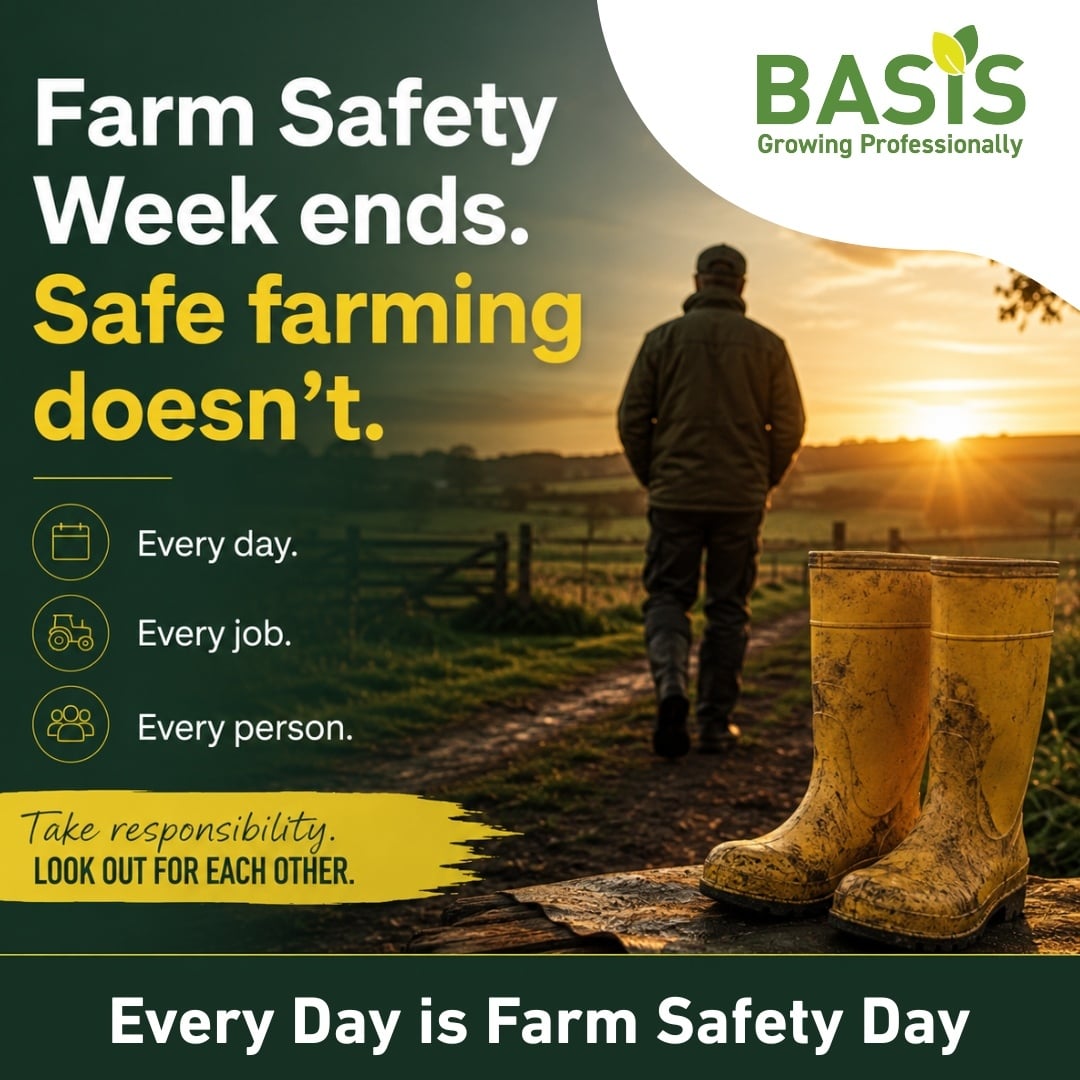BASISRegLtd's tweet photo. Knowledge helps keep us safe. Action keeps us safe.

As Farm Safety Week comes to a close, remember that the safest farms are built on good habits every day of the year.

Read Jill Hewitt's blog: https://t.co/CBtUv2Z1C3 https://t.co/FCkNOgdTqM