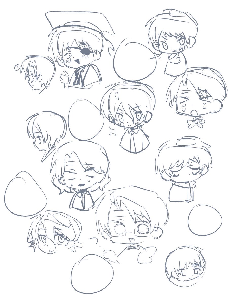 toribokori's tweet photo. 酷い下書きだ！ https://t.co/lynuWegUQ5