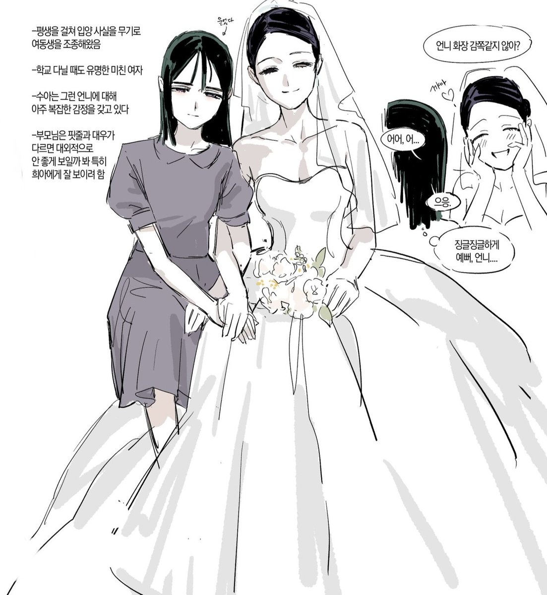 ZOMSTlVAN's tweet photo. - She spent her entire life using the fact that Sua was adopted as a weapon to manipulate and control her younger sister

-Even back in school she was known as "that crazy woman"

-Sua has very complicated feelings toward her older sister — 🧵 https://t.co/kLf2RsJcU6