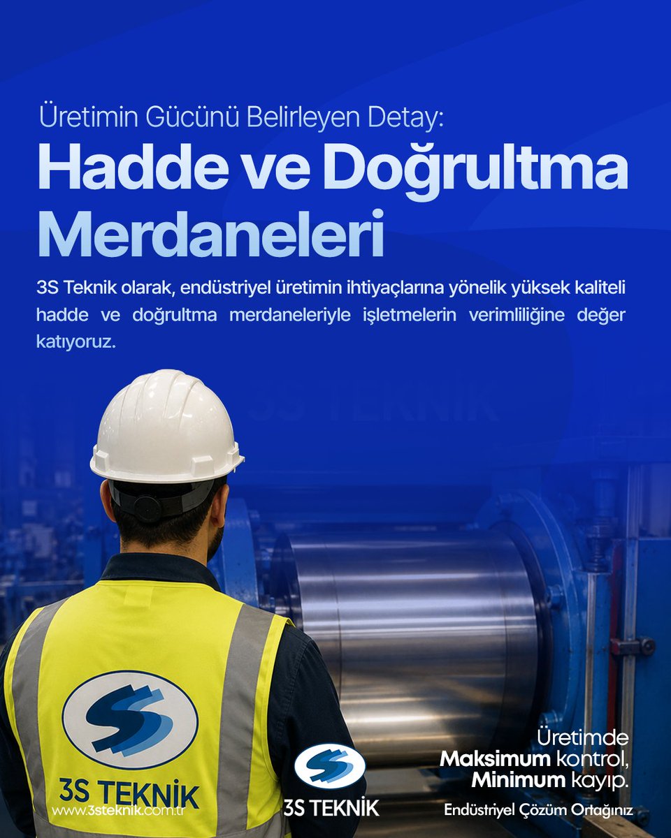 Teknik3S's tweet photo. Üretimin Gücünü Belirleyen Detay: Hadde ve Doğrultma Merdaneleri

Çelik üretiminde kalite, hassasiyet ve verimlilik; kullanılan ekipmanların performansıyla başlar.

https://t.co/eat9zlCzs0
Endüstriyel Çözüm Ortağınız. https://t.co/8MXto3tteY